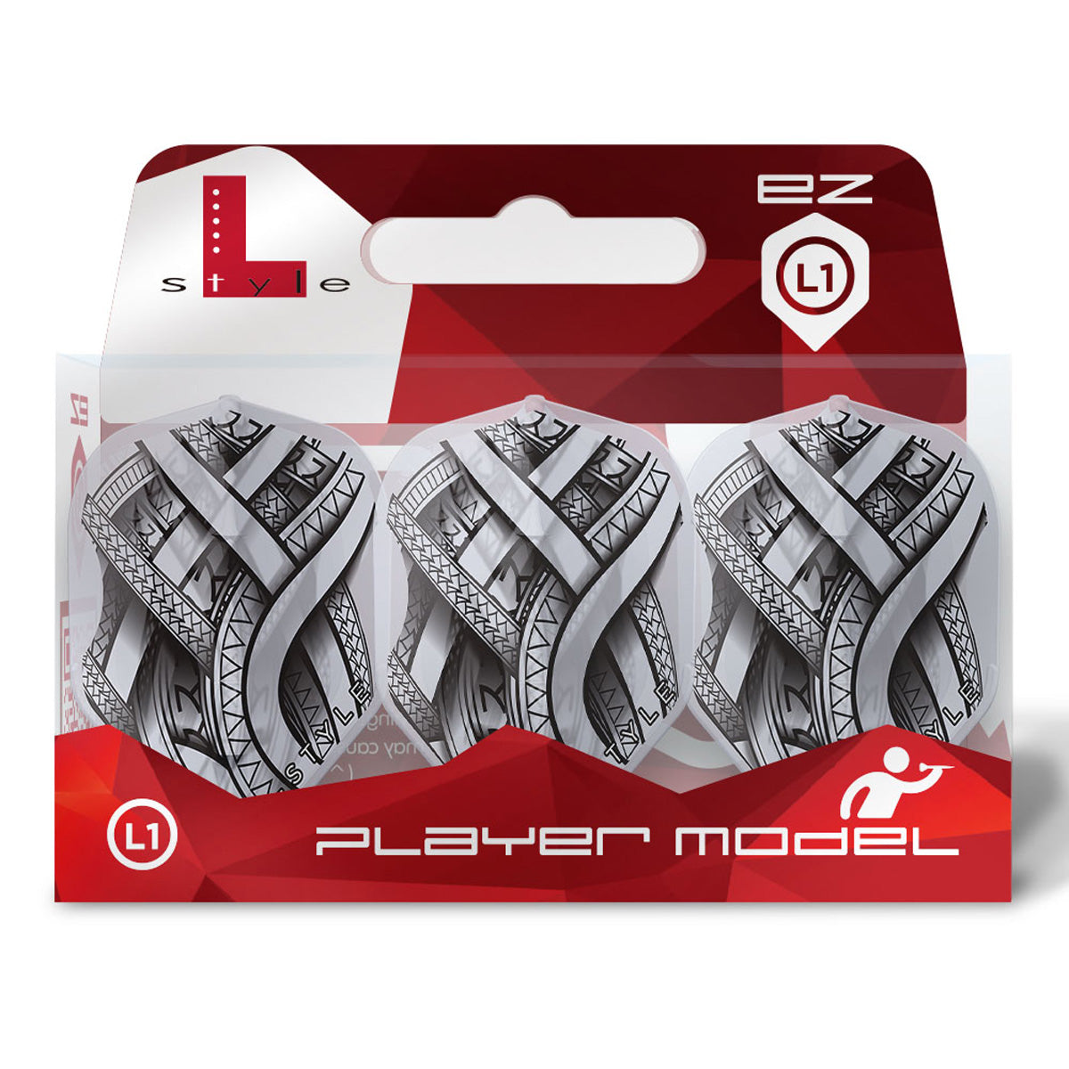 L-Style Mike De Decker Type A EZ Dart Flights Clear White L1 Standard - Image 3