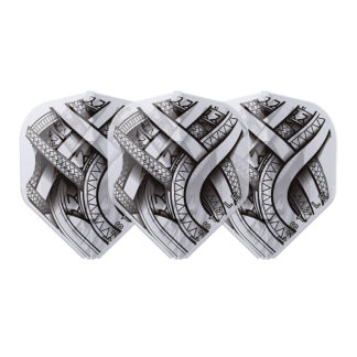 L-Style Mike De Decker Type A EZ Dart Flights Clear White L1 Standard