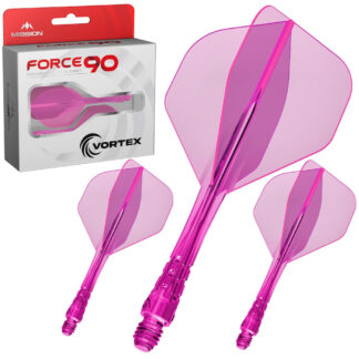 Mission Force 90 Vortex Neon Pink No.2 Integrated Flights and Shafts