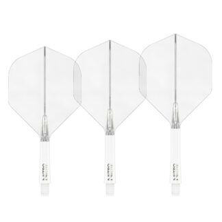 Red Dragon Nitro White & Clear No.2 Integrated Flights and Shafts